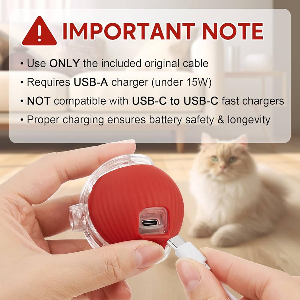 Smart Interactive Rolling Ball Toy for Dogs