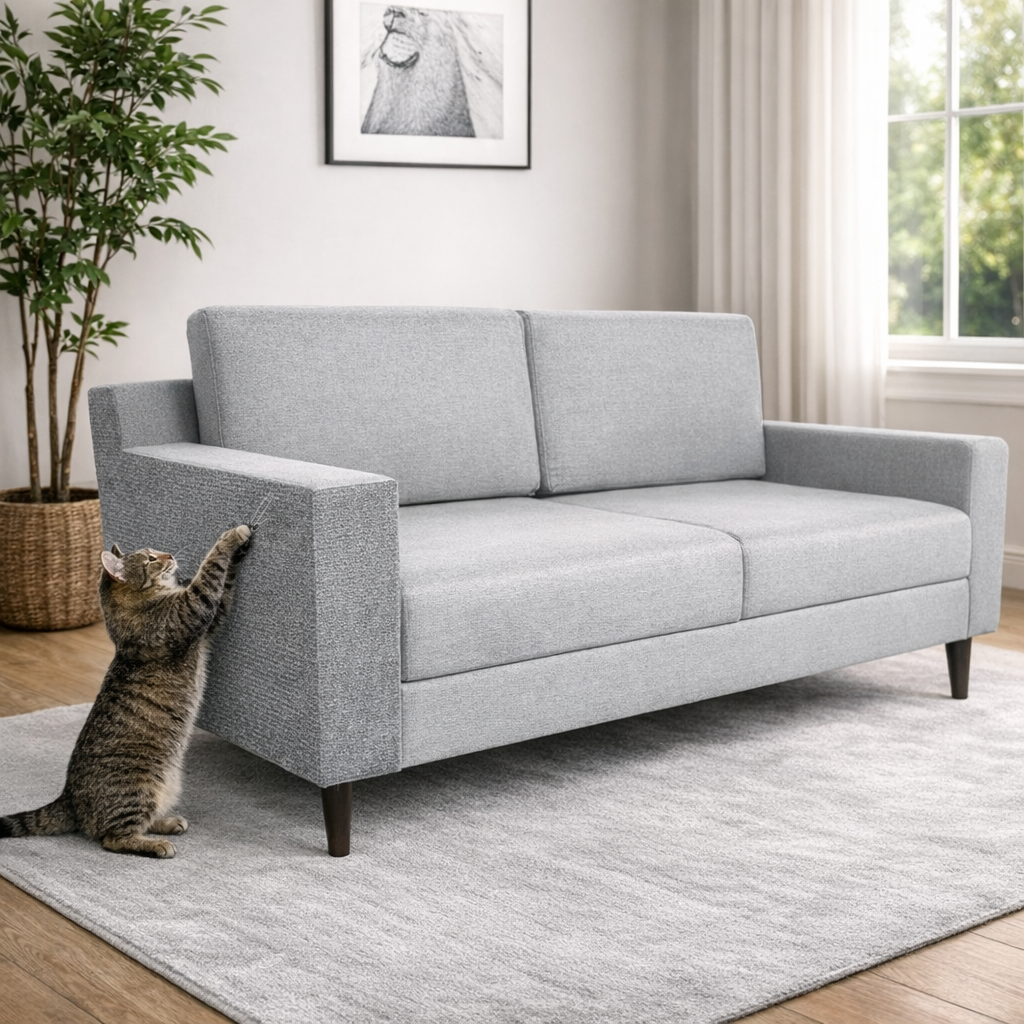 Self-Adhesive Cat Scratcher Sofa Protector – Furniture Protection Scratch Mat