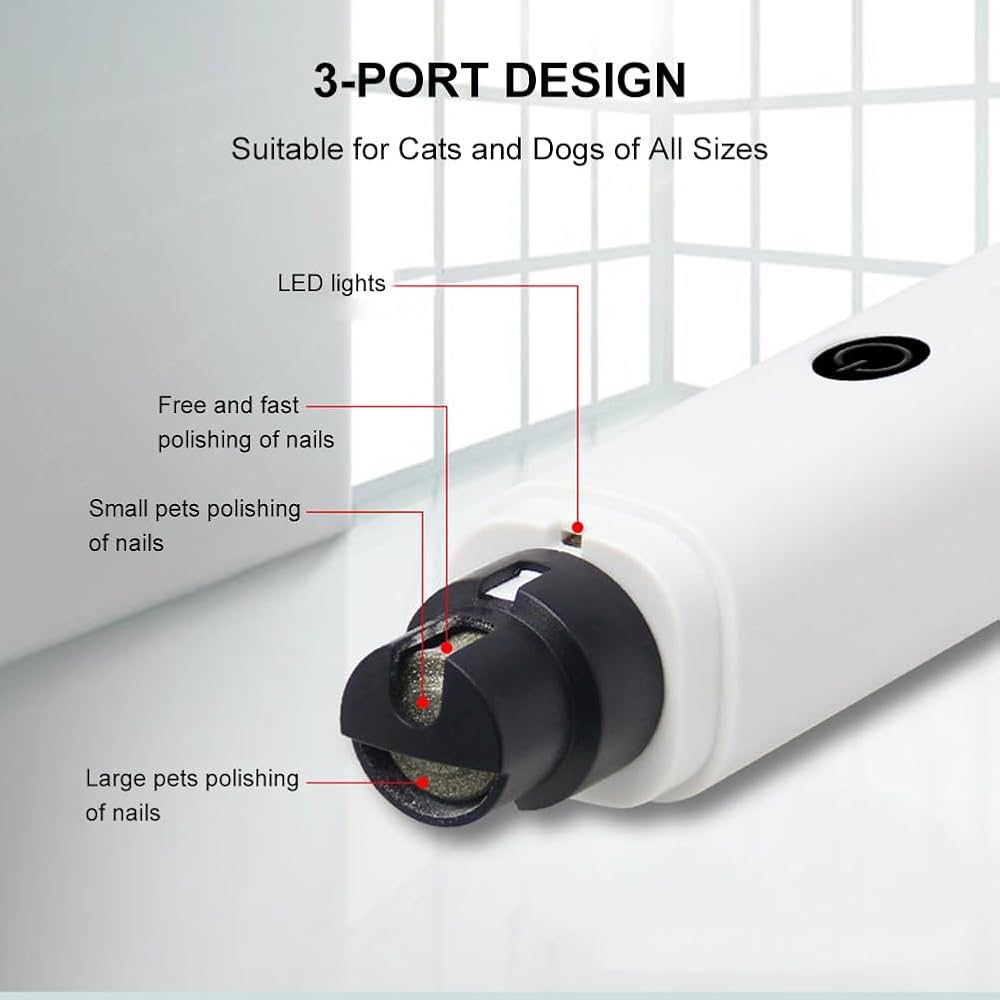 Electric Nail Grinder for Dogs & Cats – Quiet & Safe