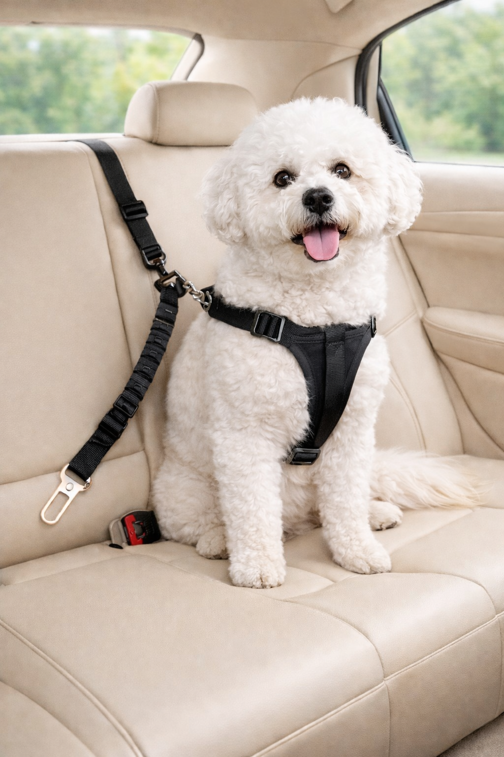 Adjustable Dog Car Safety Seat Belt – Secure & Comfortable