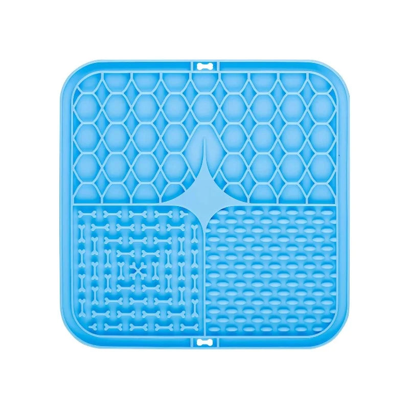 Silicone Dog Lick Mat & Slow Feeder | Suction Cup Anxiety Relief