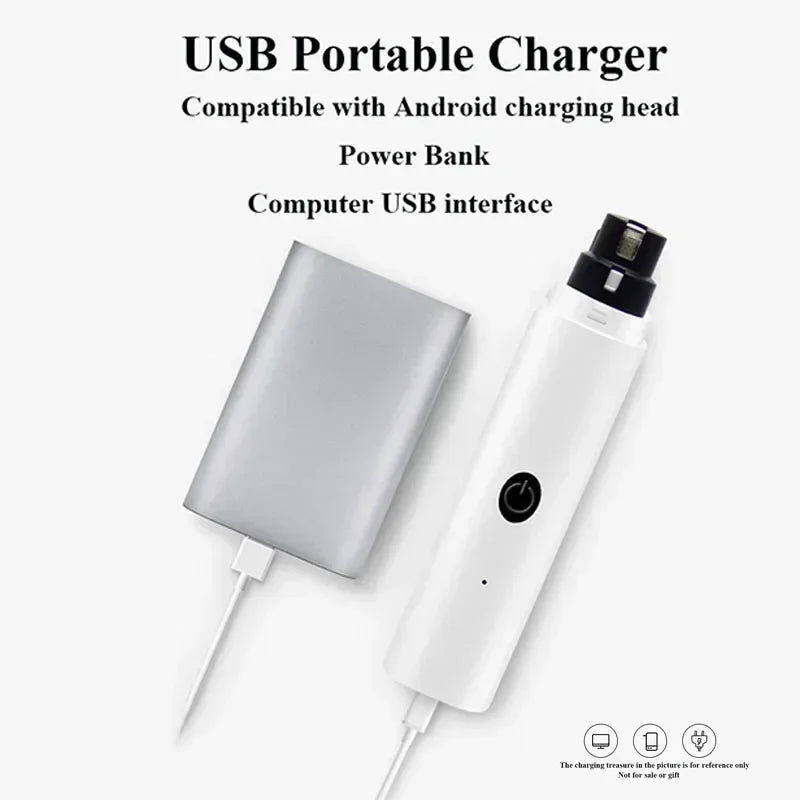 Electric Nail Grinder for Dogs & Cats – Quiet & Safe