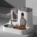 Automatic Cat Food & Water Bowl – Spill-Proof Feeder with Water Fountain