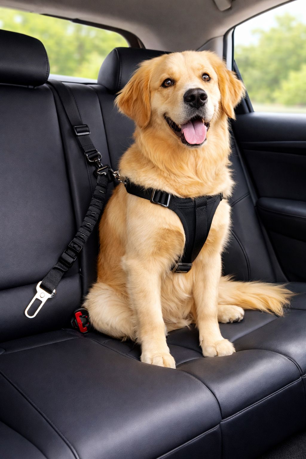 Adjustable Dog Car Safety Seat Belt – Secure & Comfortable